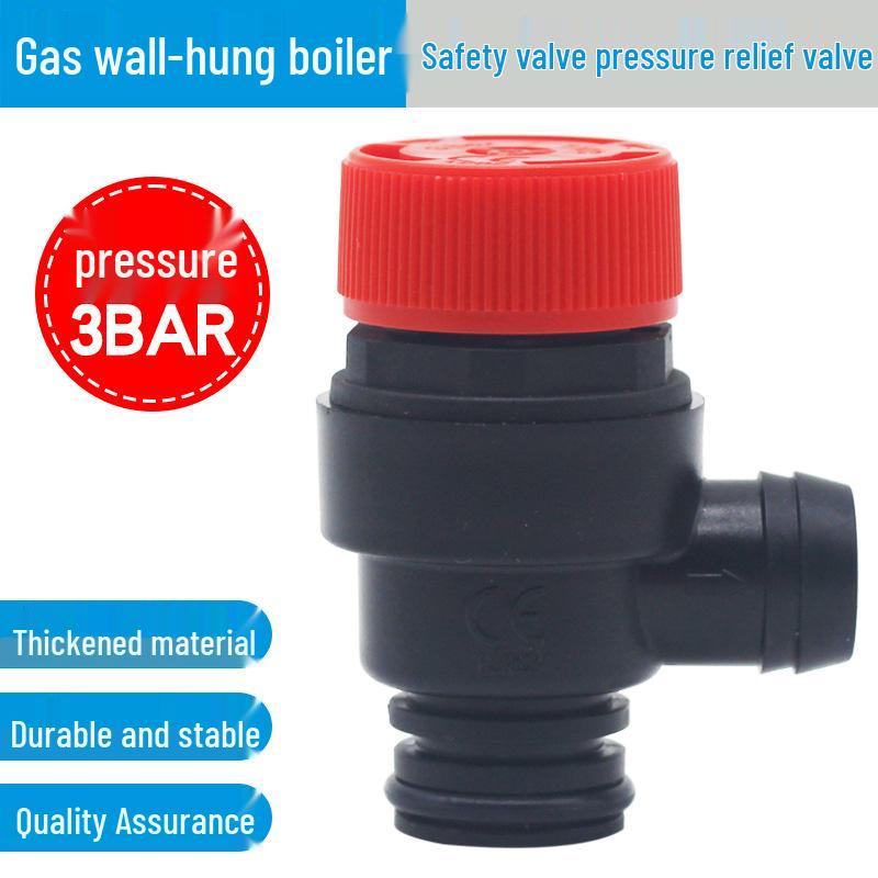 Gas Wall-Mounted Boiler Pressure Relief and Safety Valve Kit