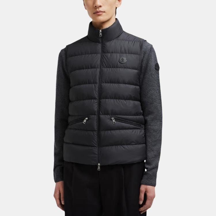 Moncler Treompan Collection Down Vest Men's Black K20911A00128549SK999
