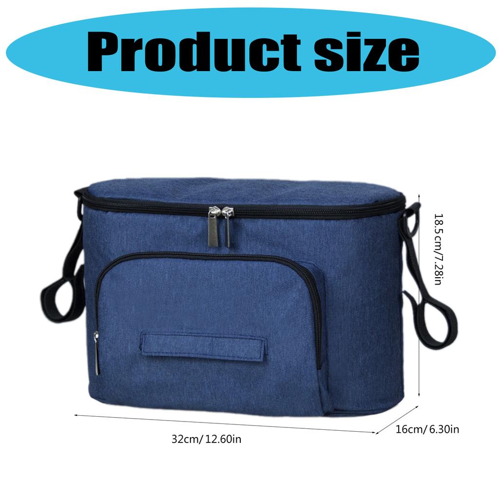 Сумка-органайзер из ткани Оксфорд для детской коляски, подвесная, для родителей, которым нужно больше места для хранения во время прогулок или поездок