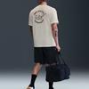 Nike Мужская повседневная простая футболка светло-кремового цвета
