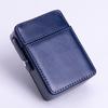 PU Leather Flip Top Cigarette Case, Portable Scratch Protective Storage Box Lighter Pocket Holder, Durable Practical Organizer
