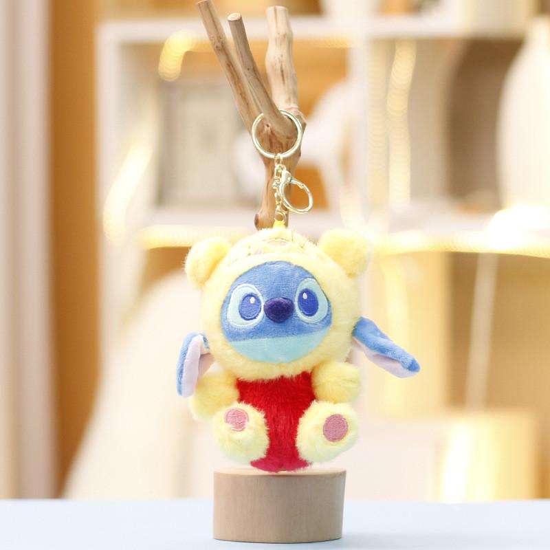 Плюшевый брелок Стич Беззубик Мультяшная мягкая тканевая игрушка Для детей и коллекционеров