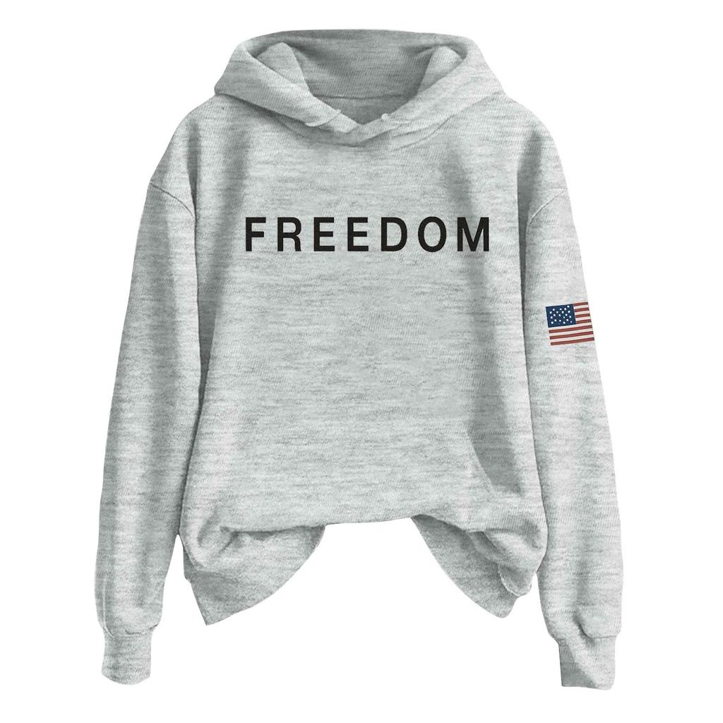 Женская модная повседневная толстовка с длинным рукавом, принтом и круглым вырезом