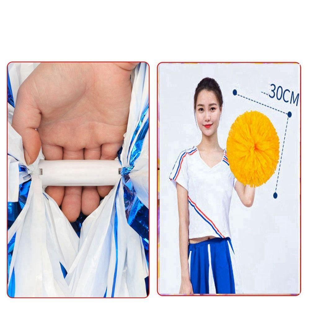 Ручка Черлидинг Мяч Болельщицы Помпоны Декоратор для танцевальной вечеринки Клубные спортивные принадлежности