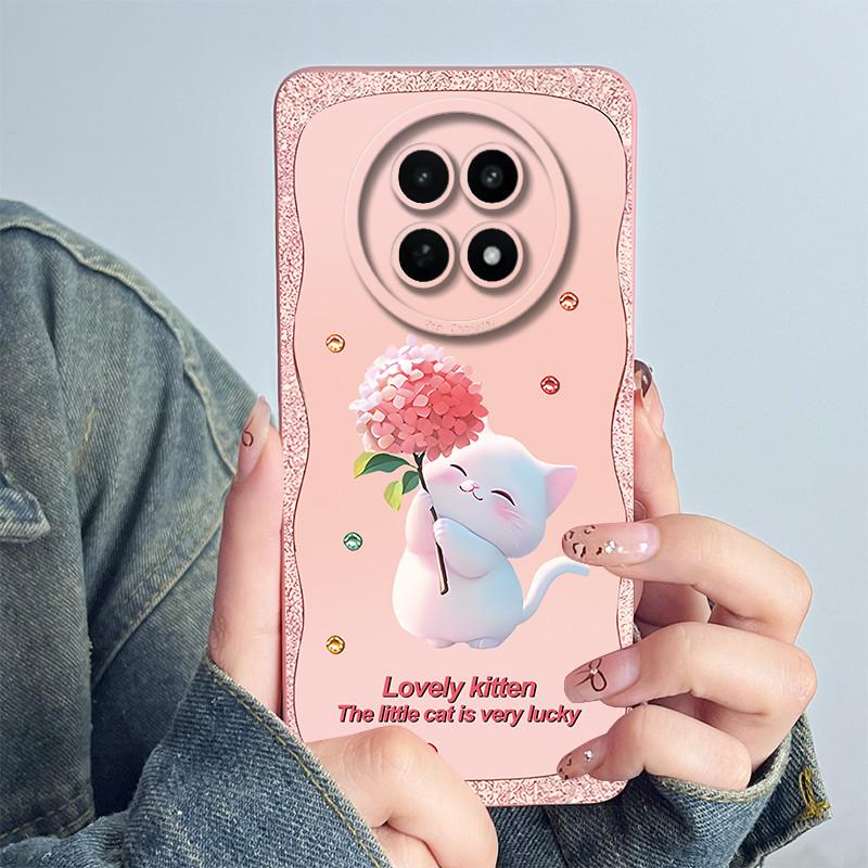 Для Realme 12 5G 12X Narzo 70X Чехол для телефона RMX3999 RMX3997 Funda Мягкий силикон Сладкий Расписной Модный Coque Чехол с цветочным принтом