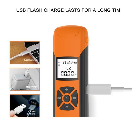 Детектор оптического кабеля, платный высокоточный светодиодный светильник с подсветкой, поддержка самокалибровки, тестер оптического кабеля, промышленный