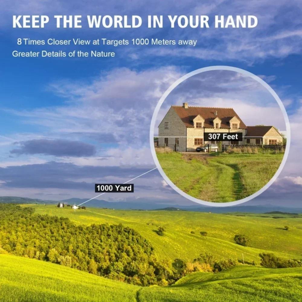 30x60 HD телескоп, складной бинокль дальнего действия с низким освещением, ночным видением, хороший подарок для ребенка, наблюдение за птицами на открытом воздухе, кемпинг