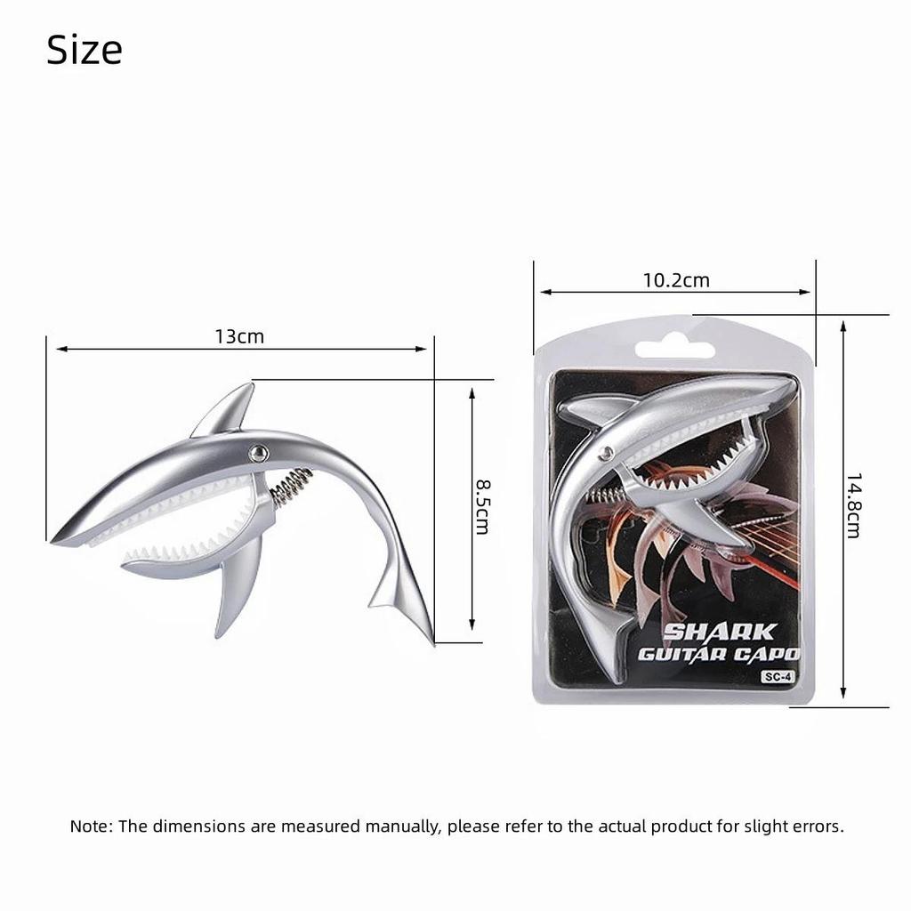 Гитарный каподастр, персонализированный каподастр в форме акулы, тональный зажим для мандолины, укулеле, электрогитары, акустической гитары