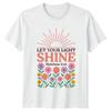 Let Your Light Shine Matthew TShirt Floral Retro Faith Birthday