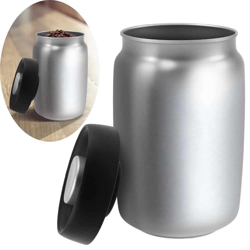 304 Stainless Steel Coffee Beans Vacuum Sealed Jug Moisture-proof Cereal Storage Tank Cookies