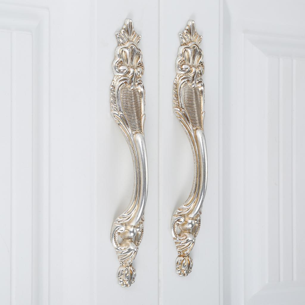 DRELD Антикварная ручка для двери шкафа Мебельная ручка Ретро Серебряная Ручка для ящика Садовая Классическая ручка-кнопка Декор для дома 32/96/128 ММ