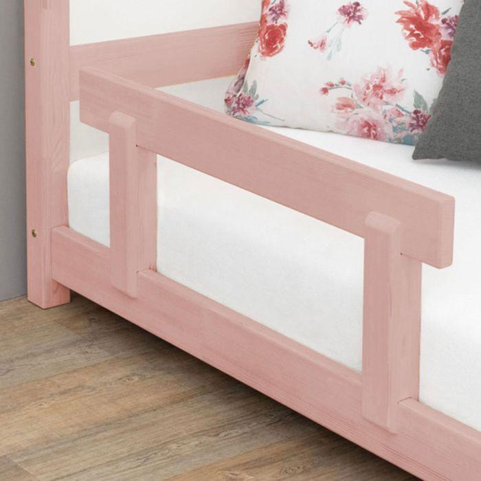 Barrière de lit enfant TRUSTY rose pastel