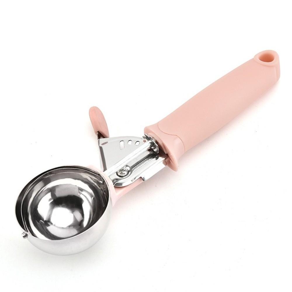 Rebound Ice Cream Scoop Stainless Steel Snowball Maker Durable Kitchen Tool Gelatos