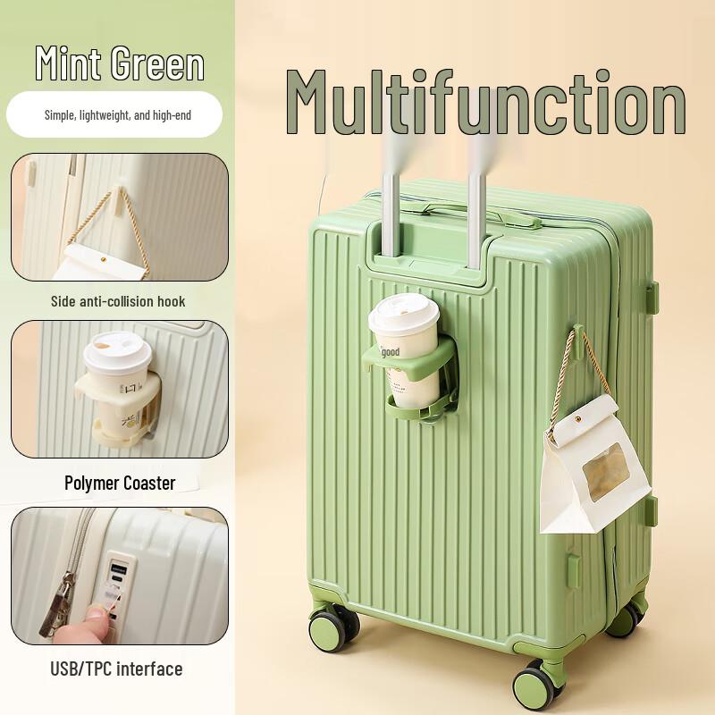 OIMG Mint Green Spinner Luggage Set