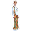 Hippie Costume Men Cosplay Outfit Halloween Party Streetwear Festival Set