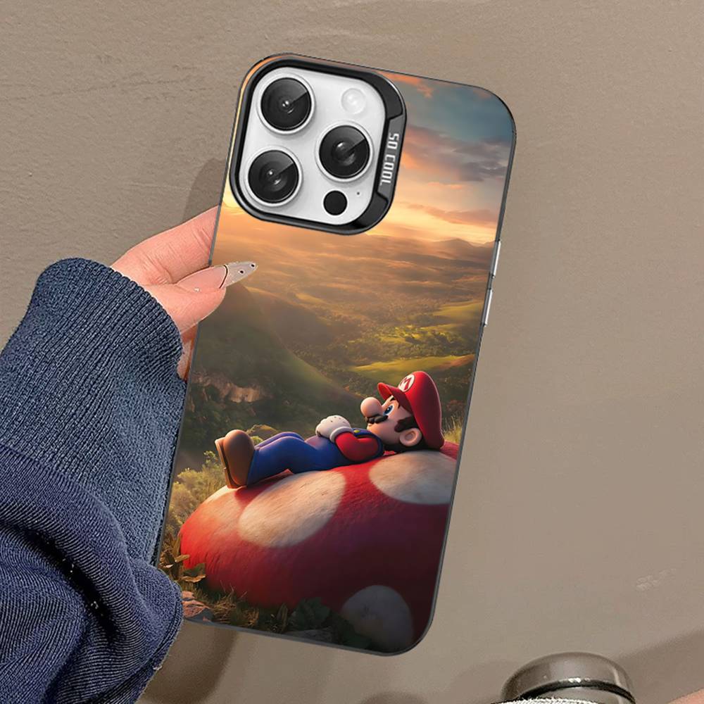 Game Cartoon S-Super-Mario Phone Cases For iPhone 17 16 15 14 13 12 11 Plus Pro Max Colorful Case