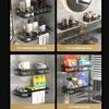 Bathroom Organizer Rack Punch-free Wall Mounted Triangle Storage Rack Corner Shelf Wall Soap Holder