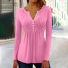 Long Sleeve Shirts For Women Fall Fashion Dressy Casual Blouses Trendy Pleated Tunic Tops For Leggings