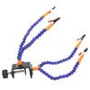 7pcs Flexible Arms Flexible Soldering Holder Blue Wire Clip Holder  Circuit Board Repairing