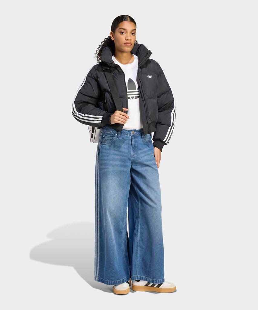 Adidas Crop Synthetic Down Puffer - Black / Jx2970
