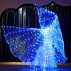 Glowing Wings for Special Events LED Light Up Belly Dance Adults Kids, Halloween Costume Performance Props Dazzling Stage with Colorful Lights,