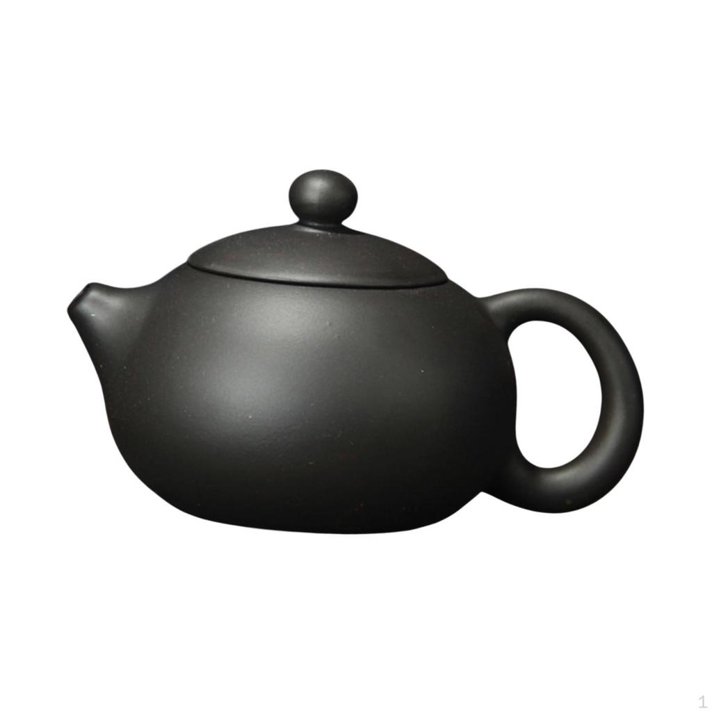 Расписанный вручную чайник «Цзыша», фиолетовый глиняный чайник с декором в виде ситечка, китайский антикварный чайник для