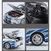 1/24 Nissan Skyline Ares GTR R34 Сплав Модель Спортивного Автомобиля Литые Металлические Гоночные Автомобили Модель Транспортных Средств Звук Свет Детские Игрушки Подарок