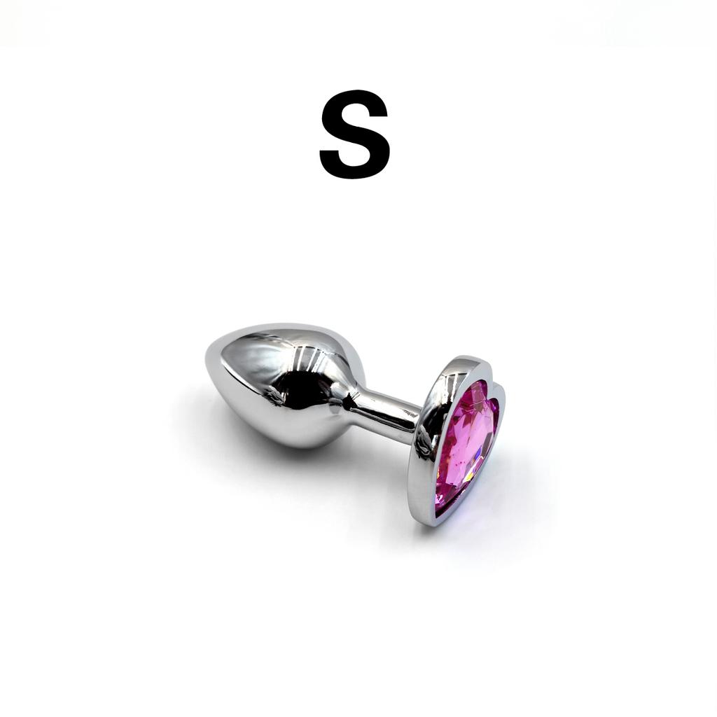 Heart Base Mini Smooth Metal Anal Plug Beginner Butt Plug Masturbation Stimulator Tool Sex Massager Adult Sex Toys For Man Women