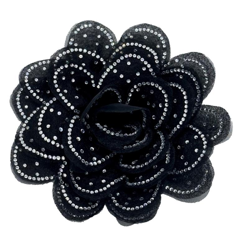 Flower Lapel Pin Fashion Flower Brooches Funtional Clothing Fastener Stylish Dress Clip Suitable for Everyday Wear