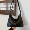 Lazy Wind Large-capacity Bag Women's New Trendy Retro Soft Leather Shoulder Bag Commuter Messenger Tote Bag