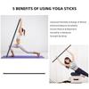 Portable Yoga Stick Fitness Rod With Comfortable Foam Handles Flexibility Exercise Rod for Enhanced Yoga & Workout