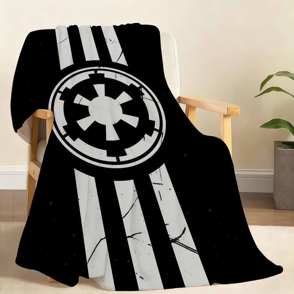 Classic Logo S-Star W-Wars Blanket Soft Throw Blanket for Home Bedroom Bed Sofa Picnic Travel Office Rest Cover Blanket Gift