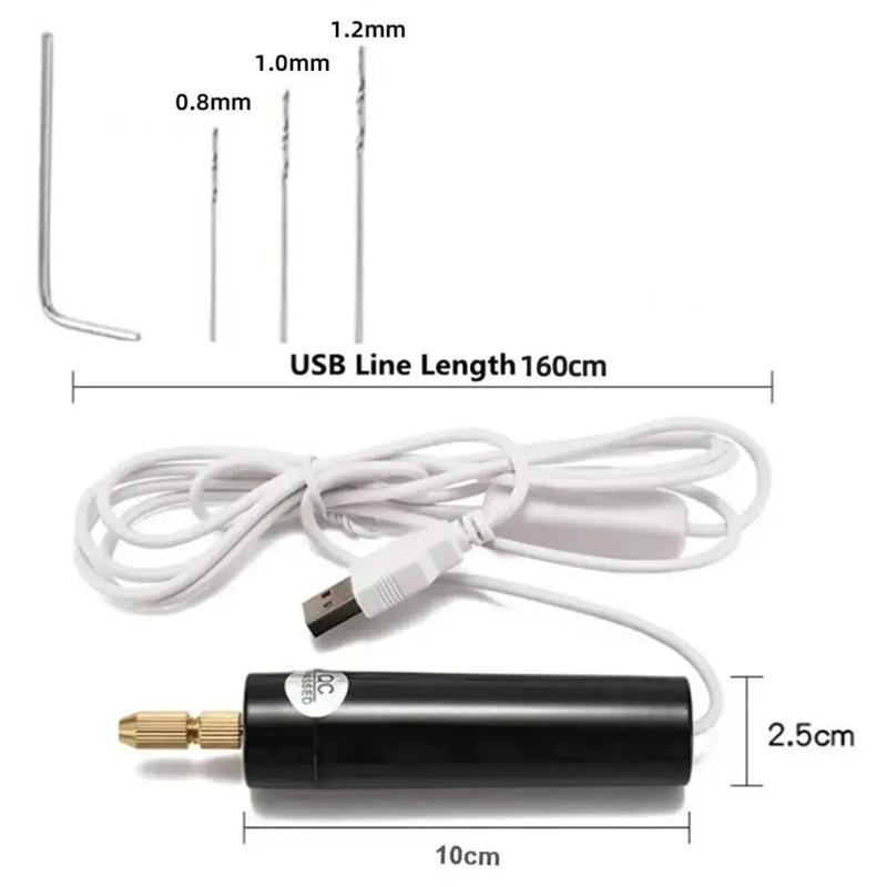 ABJI-Маленькая ручная полировальная машина для нефрита DIY Электрическая USB Для изготовления украшений из эпоксидной смолы Дерево Резьба Ручка Инструмент