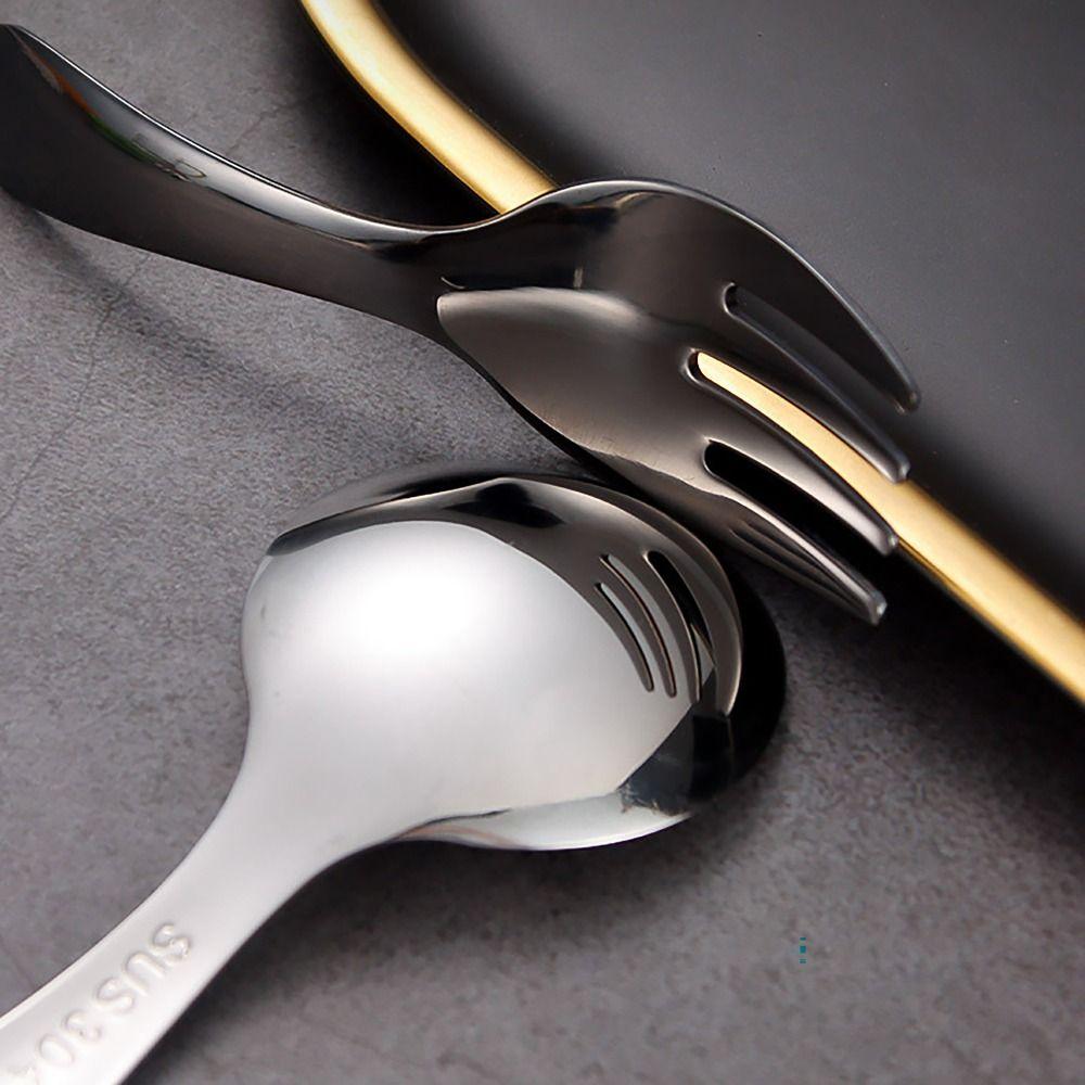 304 Stainless Steel Tableware Storage Case Cooking Supplies Mini Spoon Fork Set  Dessert Fruit