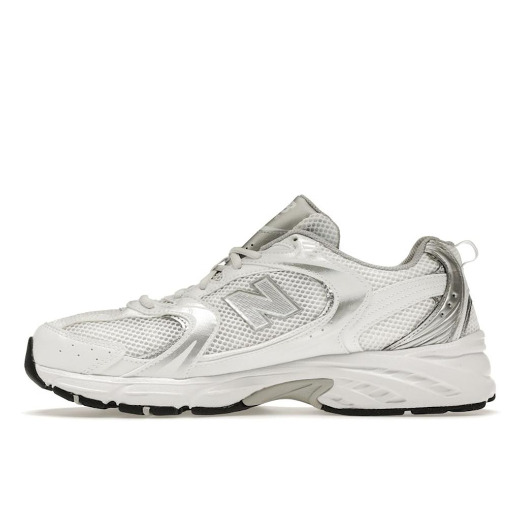 New Balance 530 Бело-серебристые мужские кроссовки Munsell-White Silver-Metallic MR530EMA