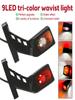 LED Side Marker Lights 12V 24V 2 Pcs Waterproof Flowing Water Effect Turn Signal Lamp Universal For Truck Trailer Lorry