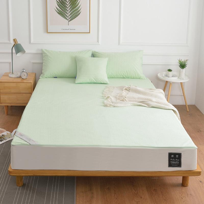 Хлопчатобумажное полотенце, шестисторонняя водонепроницаемая простыня, противоскользящий коврик и коврик для защиты от мочи, покрывало Mengsi, молния, пылезащитный чехол