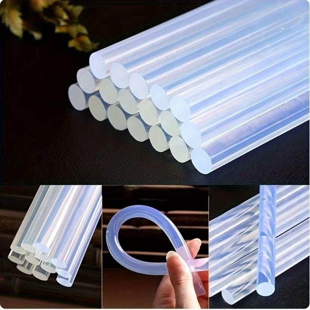 Mini Size Transparent Glue Sticks Clear Adhesive Glue Sticks DIY Art Craft