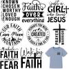 Letters Thermal Patches Jesus God Diy Vinyl Thermal Press Washable Hoodies Tops Iron On Patches 15Cm Dtf Diy Craft Supplies