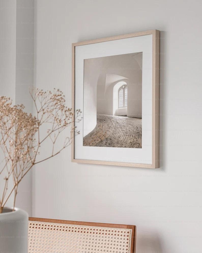Современная абстрактная нейтральная архитектура постер лестница угловой холст живопись галерея настенные художественные фотографии минималистичный домашний декор в стиле бохо