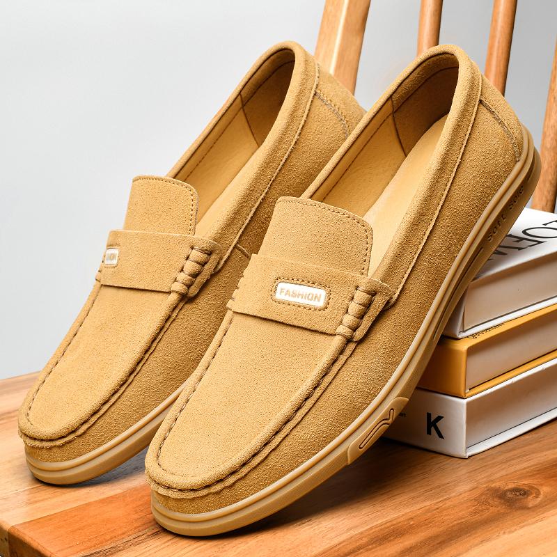 Большие размеры 48 49 50 Мужская мода Замшевые кожаные мокасины-слипоны Мокасины для вождения Мягкая подошва Повседневные туфли-лоферы дропшиппинг