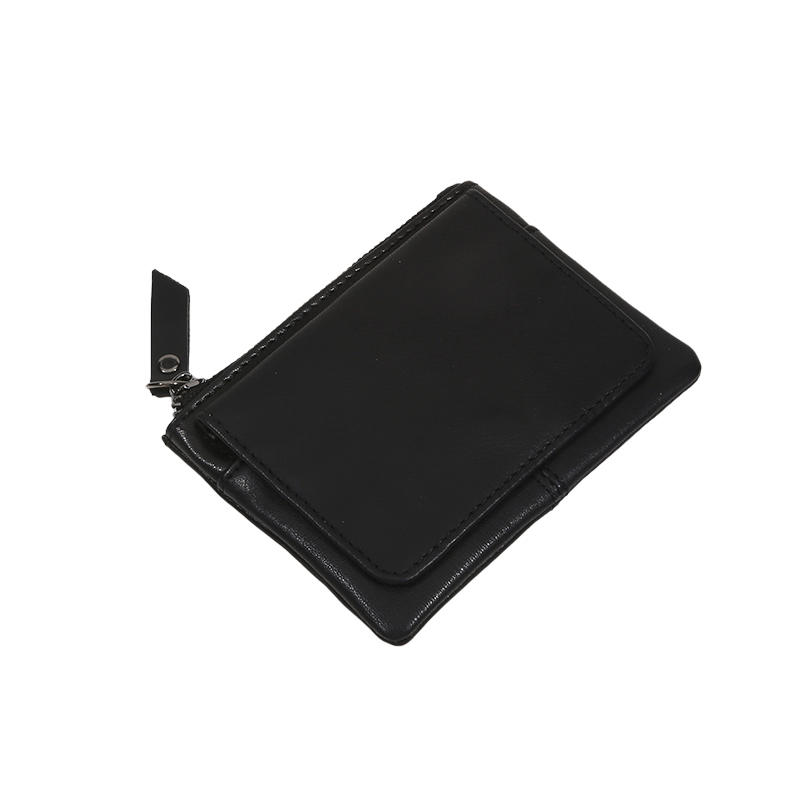 Mini Leather Coin Purse Retro Creative Multifunctional Credit Card Holder Short Wallet for Women Men