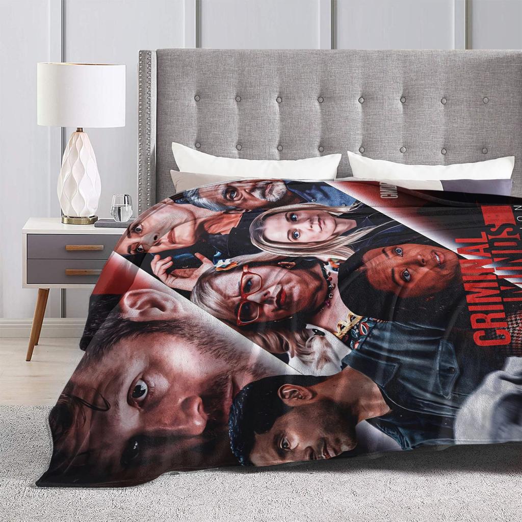 Criminal Minds Spencer Reid  Blanket  Camping Flannel Throw Blanket For Living Room Soft Custom DIY Quality Bedspread