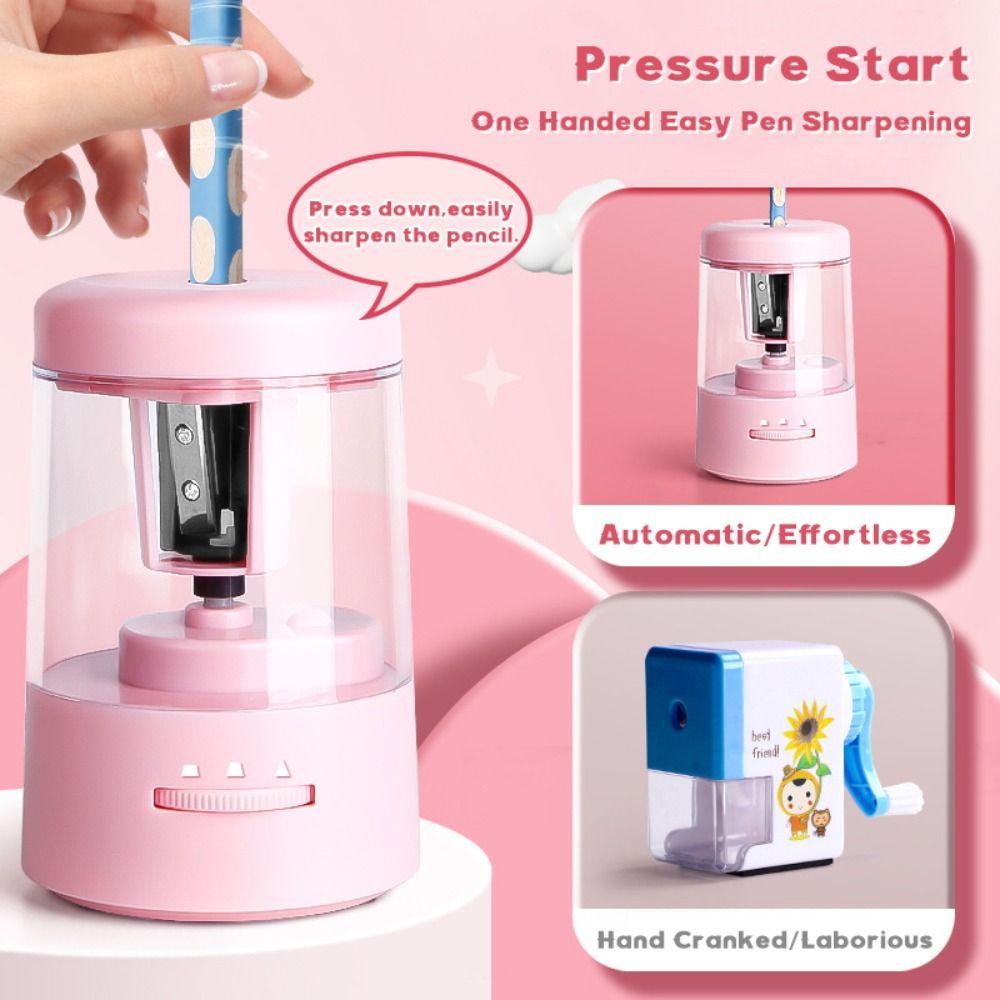 Three Gear Adjustable Electric Pencil Sharpener Pencil Sharpening Tool  Student Gift