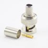 10pcs Coupler Connector 3 In 1 BNC Male Rg59 Plug Crimp To Coax Cable for CCTV Camera System Accessories