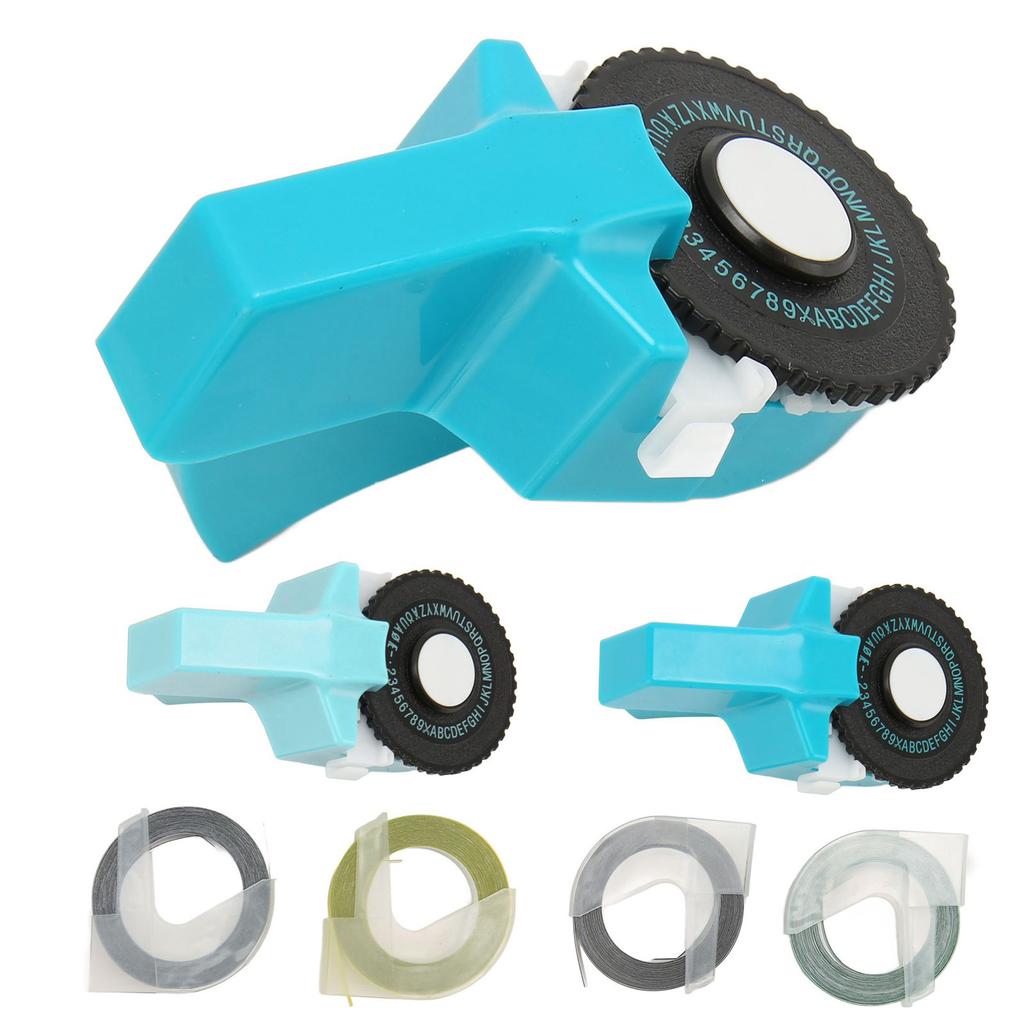 Embossing Label Maker Machine with Tapes Handheld 3D Portable Embossed Label Printer for Home Busine