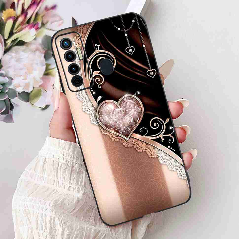 Cute Cat Cover For Tecno Camon 17 Case CG6 CG6j Silicone Soft Protection Shell For Tecno Camon 17 Camon17 Back Cover Casing 6.6"