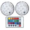 LED Submersible Lights Waterproof Underwater Pool Lights with Remote Control Timing for Aquarium