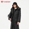Tanboer Women's Solid Color Short Down Jacket with Detachable Hood