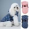 Pet Down Jacket Round Dot Print Keep Warm Thickening Dog Winter Clothing Coat Pet